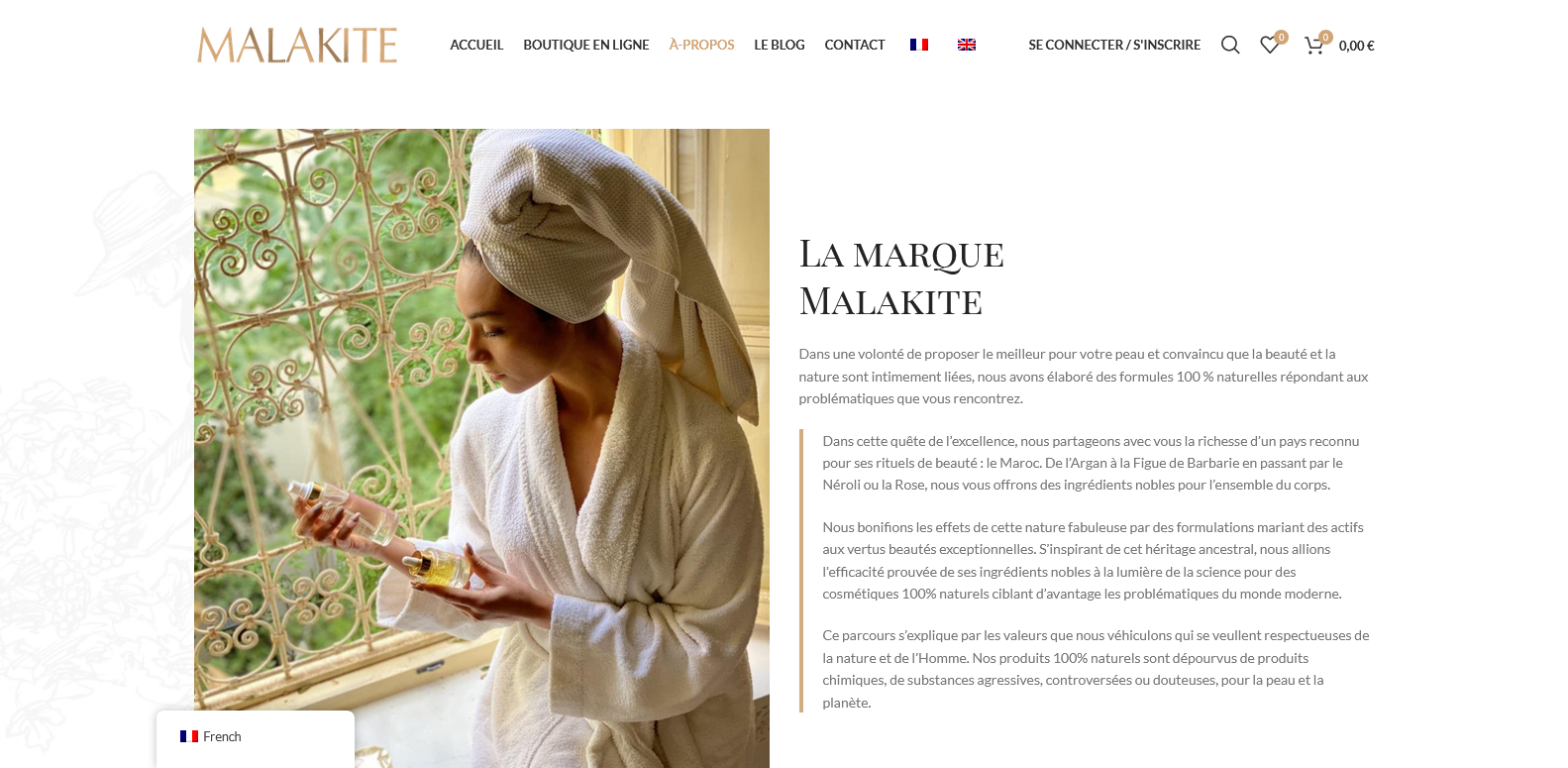 Création site E-commerce : vente en ligne de cosmétiques naturels