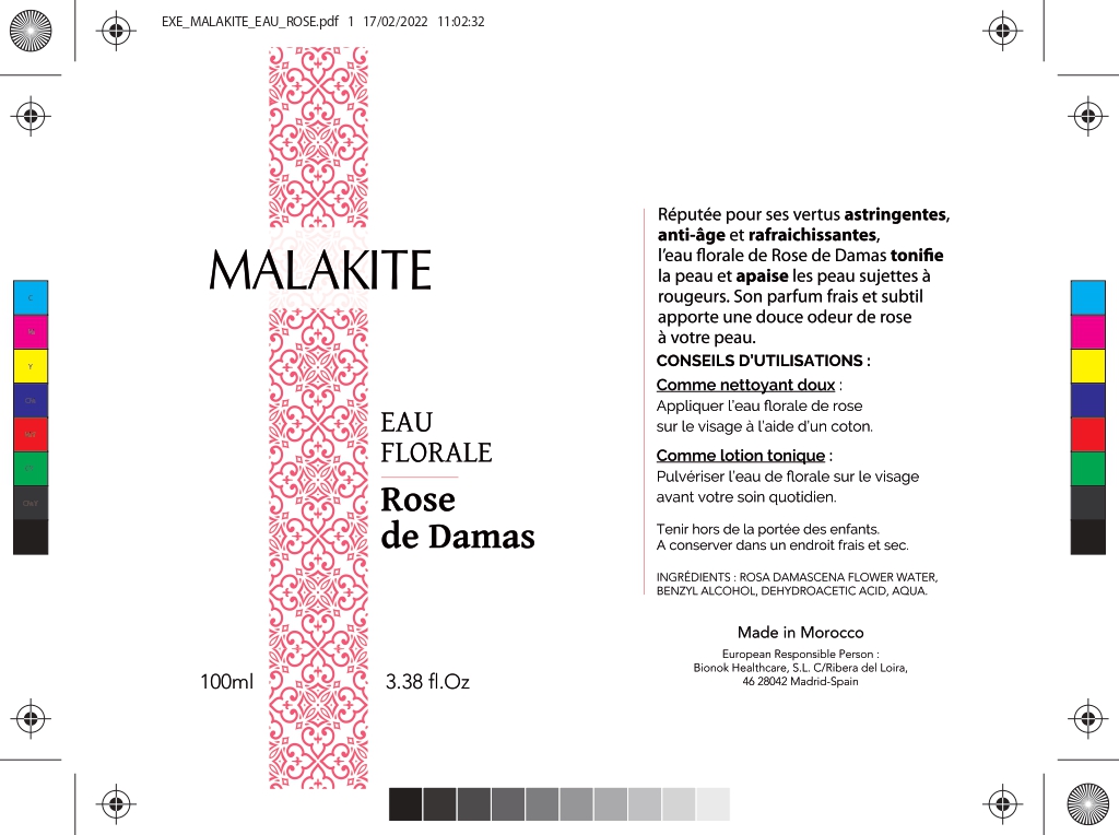 Création d’étiquettes autocollantes pour la gamme de produits de beauté Malakite : Hommage au Zellige et à les traditions marocaines