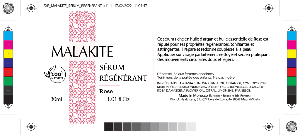 Création d’étiquettes autocollantes pour la gamme de produits de beauté Malakite : Hommage au Zellige et à les traditions marocaines
