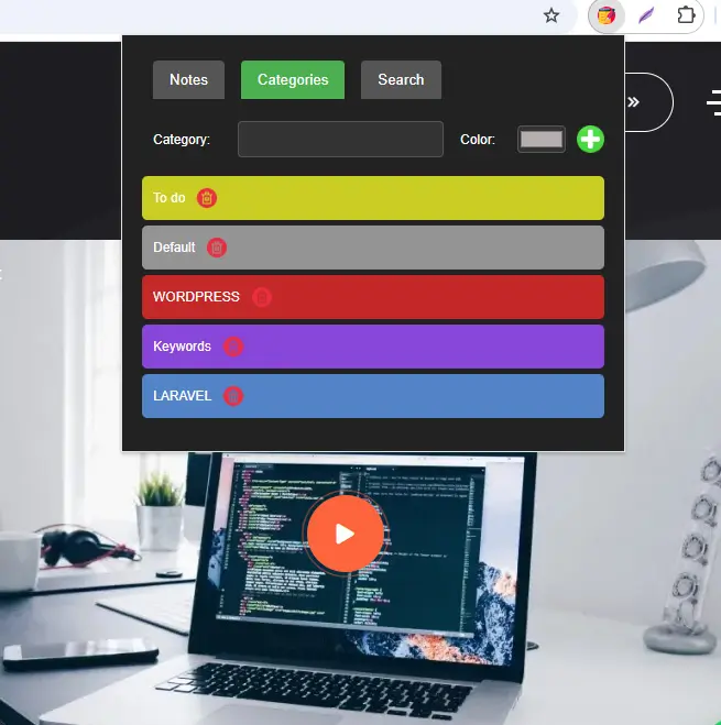 My Dev Notes : Une Extension Chrome pour Développeurs, un Projet de Web Development Complet