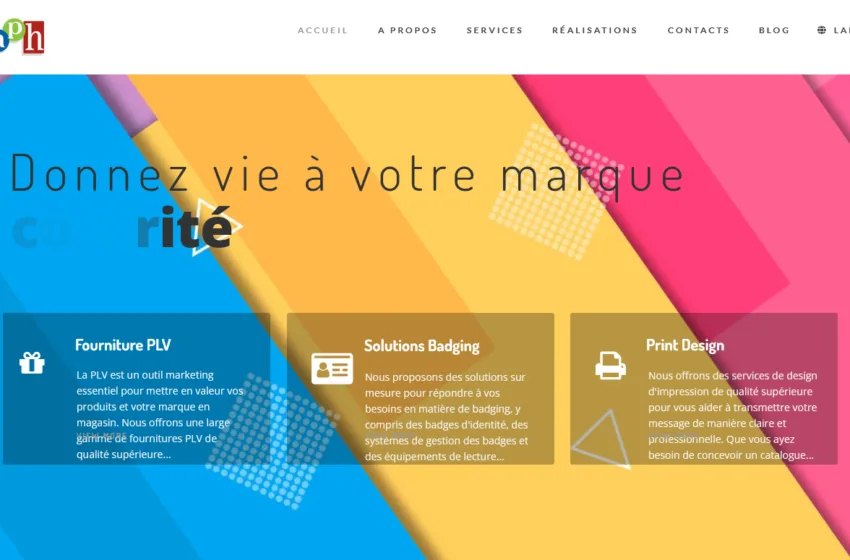 Création site web signalétique maroc