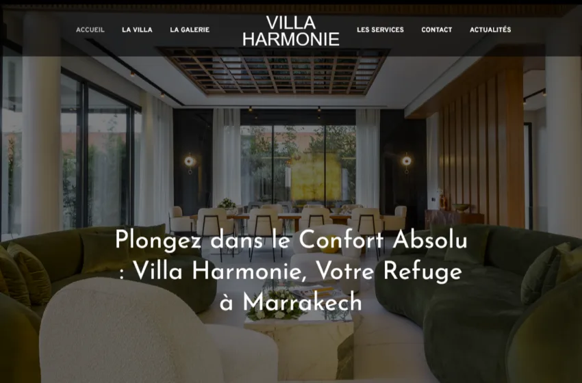 Création site internet Villa Privée Marrakech