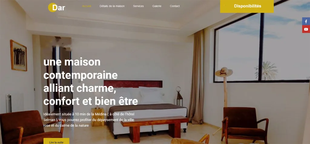 creation site maison charme marrakech