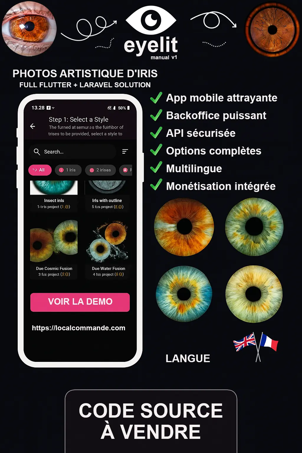 Développement d’une plateforme complète application mobile + administration