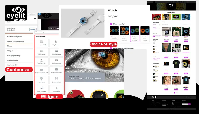 Création Thème WordPress eCommerce Eyelit