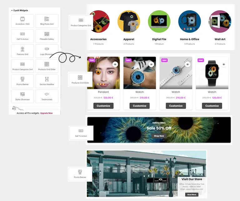 Création Thème WordPress eCommerce Eyelit